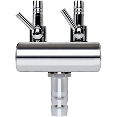 Aquarium Air Valve 2 Way Inline Manifold Air Flow Pump Tubing Splitter Lever Control Valve