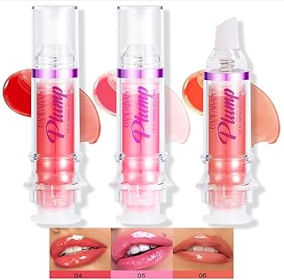 Refuerzo de labios de 3 colores, brillo de la...