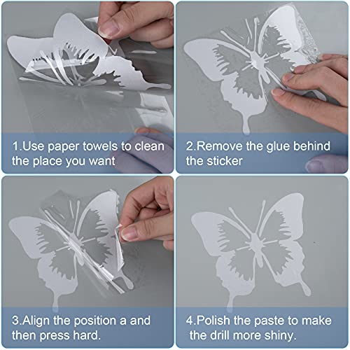 Oiiki 8Pcs Women Butterfly Vinyl Car Decals, 2 Big Butterflies+2 Hearts With Butterfly+2 Butterfly Family+2 Bow Butterfly Reflective Stickers For Auto Truck Suv Wall Art Laptop Phone Case-Silver #TOP2