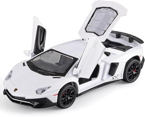 Vehículos de juguete Lambo Aventador modelo de coche de juguete fundido a troquel con luz y sonido