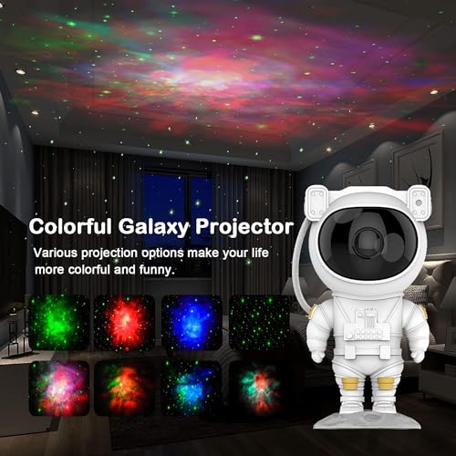 Image of 3D Crystal Ball Lamp with 16 Colors Changing LED Wooden Base - Solar System Night Light, Galaxy Lamps, Galaxy Crystal Ball Light with USB (Astronaut Lamp)