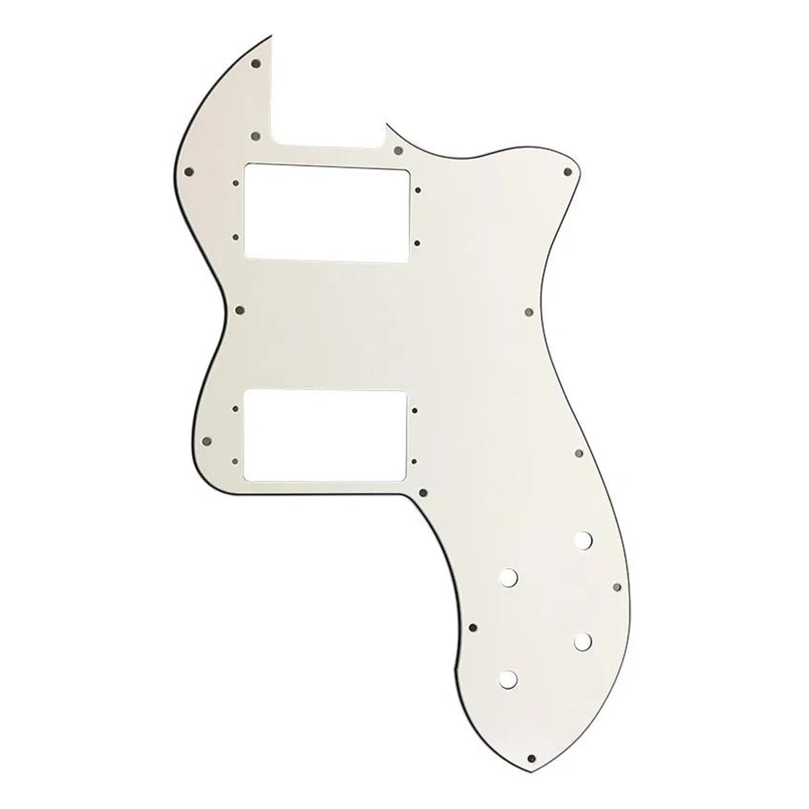 maskownica do gitary Części do gitary - do gitary Pick Scratch Plate Materiał do gitary Pickguard(White 3Ply Black)