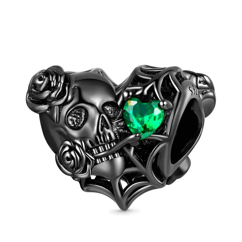 Image of GNOCE Witch Cauldron Pendant Charm,S925 Sterling Silver with Ruby Gemstones Dangle Charms Bead For Bracelets /Necklace Jewelry Gift For Women Girls Wife Daughter