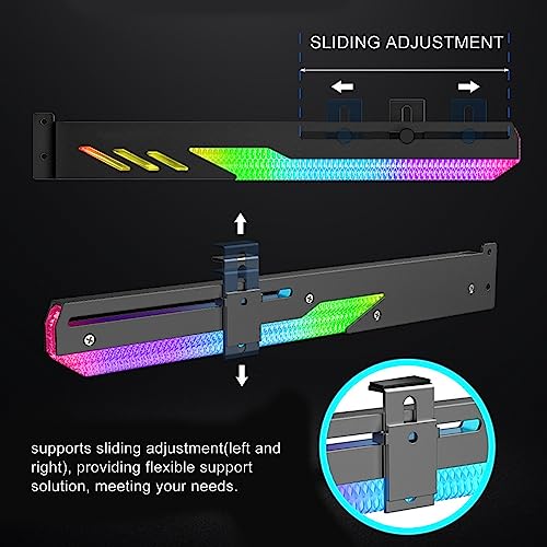 Support de support GPU RVB coloré Yunseity pour sublimer et sécuriser votre PC gamer - 6
