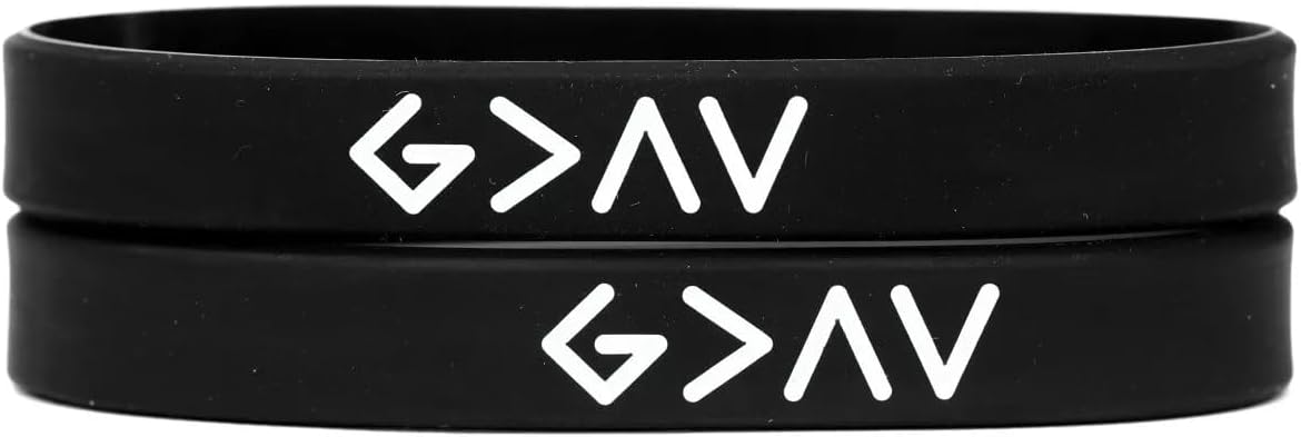 God is greater than the Highs and Lows Christian wristband