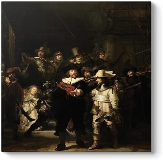 Rembrandt - Gece Devriyesi Tablosu 40 x 40