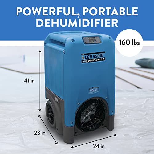 Dri-Eaz Lgr 3500I Commercial Dehumidifier With Pump, Industrial, Durable, Portable, Blue, F411, Up To 30 Gallon Water Removal Per Day #TOP2
