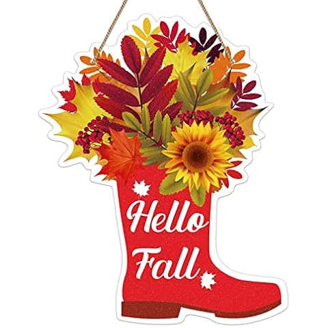 PETCEE Hello Fall Sign Cover