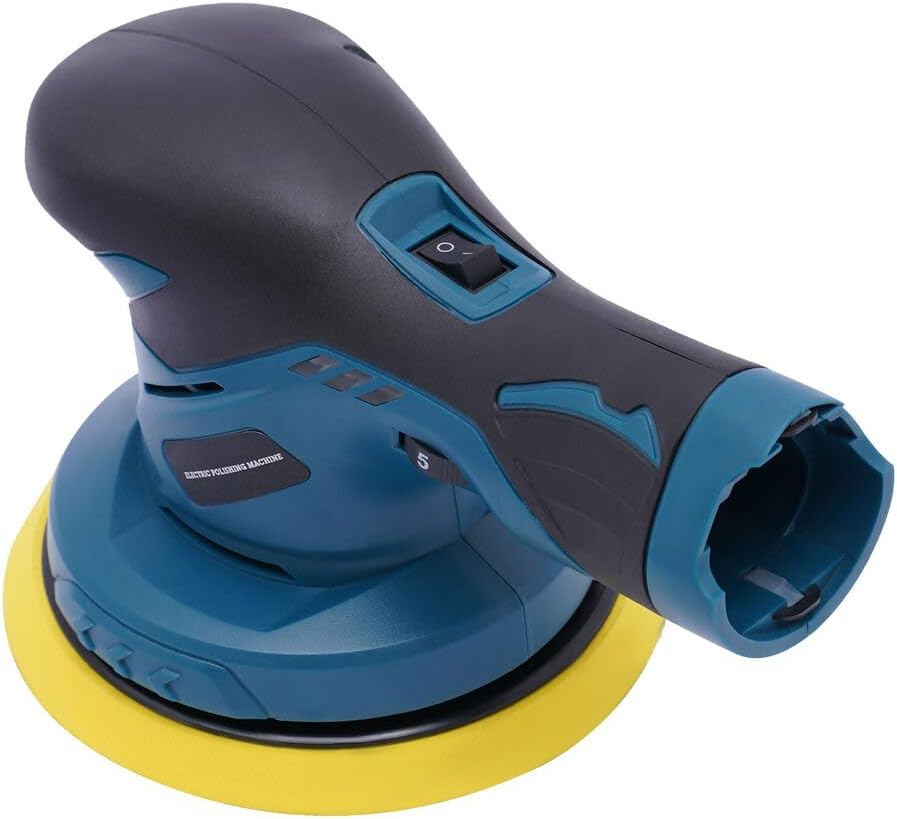 Miniatura 1 de Lijadora de pulidora inalámbrica de coche de 6 pulgadas, lijadora de doble acción, máquina de encerado, kit de herramientas con batería (2* batería