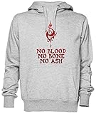 Gedruckt in Europa Capzy Bba Graues Grau Kapuzenpullover Sweatshirt Unisex Herren Damen Grey Unisex Hoodie