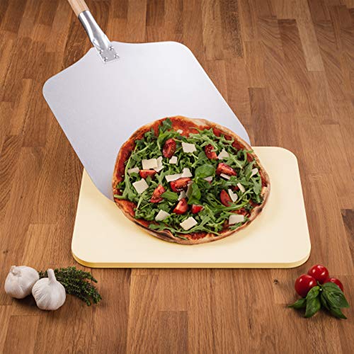 Blumtal Pizza Stone Set with Free Pizza Peel Pizza Stones for Oven