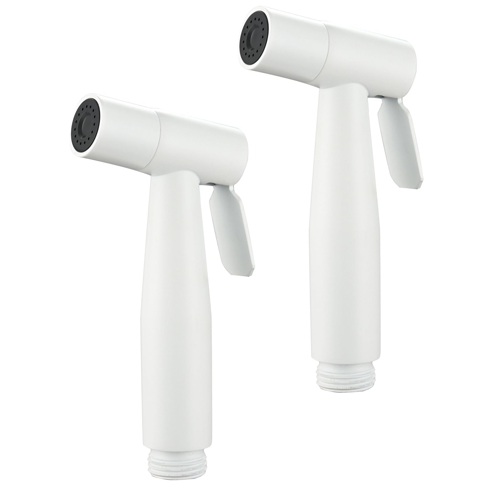 Tecmolog Pulverizador de Bidé de Acero Inoxidable Ducha Higienica Blanco para WC, 2 Unidades, WS024W-2