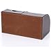 KINGFOM Pu Leather Desk Organizer Pen Pencil Holder Office Supplies Caddy Storage Box 6 Compartments with Drawer Brown