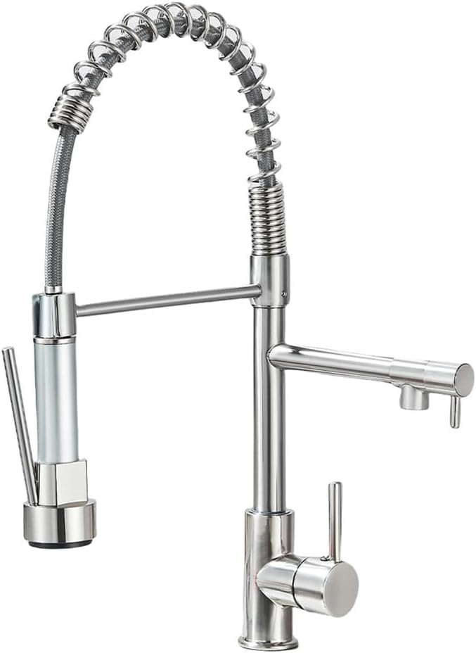 Mitigeur de cuisine rotatif 360° Cranea pour simplifier le nettoyage de l'évier