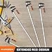 HANSOM 4-Pack 36 inch Bar Clamps,Long Wood Clamps Heavy Duty Force 600 Lbs Adjustable and Release Quickly,Woodworking Clamps Throat Depth 2.5 inch with Plastic Handle