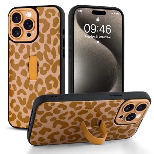 Coque de téléphone tendance iPhone 15 Pro Max imprimé léopard cool