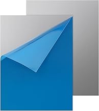 LALAGO 2 pieces 21 x 14.8 cm 304 stainless steel sheet, A5 stainless steel plates with thickness 0.8 mm, stainless steel sheet with double-sided sheet for repairs, welding and DIY