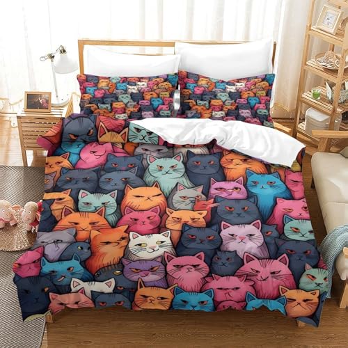 Housse de couette café 3D king size parure de lit microfibre confortable