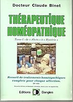 Thérapeutique homéopathique T.1 2703302983 Book Cover