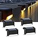 Produktbild Solarleuchte Garten,Solar Zaun Beleuchtung,Solares Stufenlicht,1W, Warmweiß, Außenlicht,Wasserdichte IP55, für Treppen, Wandleuchte Aussen,1.2V, 4er Pack