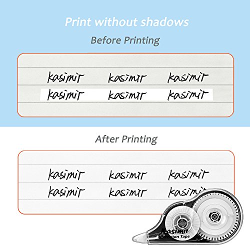 Kasimir Correction Tape 240" X 0.15"(8M X 5Mm) 10 Pack White Out Correction Tape Correction Roller - Easy To Use Eco-Friendly Tear-Resistant Tape Suitable For School Office Student #TOP5