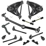 TRQ Front Ball Joint Tie Rod Sway Bar Link Control Arm Steering Suspension Kit 14pc Compatible with 1996-2005 Chevrolet Blazer 1996-2003 S10 1996-2001 GMC Jimmy Sonoma 1996-2000 Isuzu Hombre