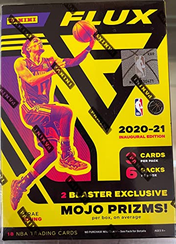 2020-21 Panini Flux Basketball Baster Box NBA 6 Packs Per Box 3 Cards Per Pack Factory Sealed