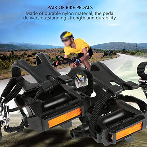 Pédales de vélo avec cale-pieds réglables pour optimiser le pédalage VTT - 7