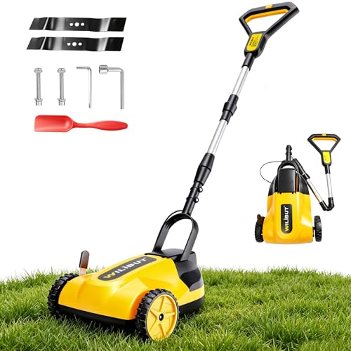 Cordless Lawn Mower Compatible with Dewalt 20V Battery, 9" Small Push Mower