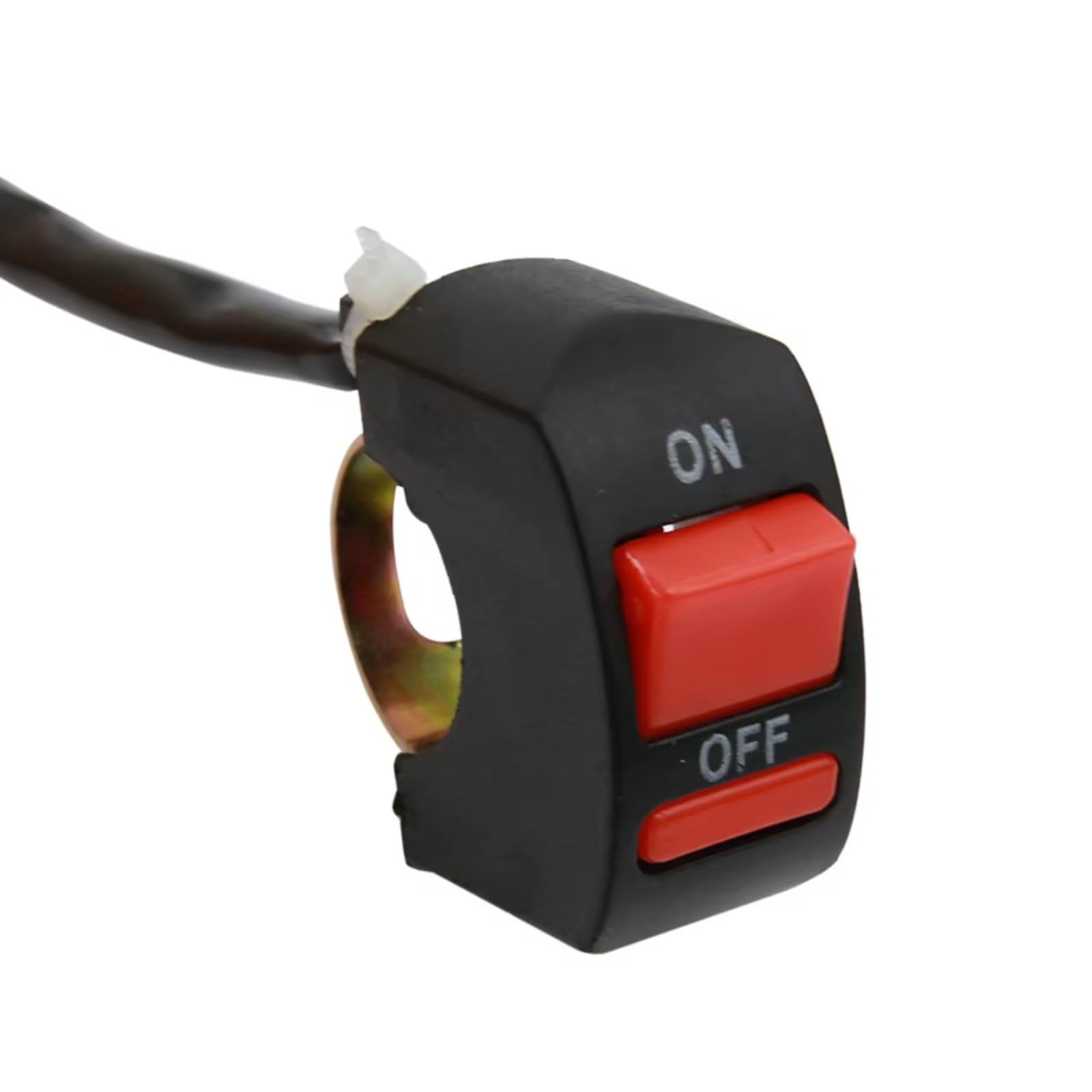 Interruptor De Manillar Interruptor De Apagado Del Manillar De La Motocicleta De 7/8 Pulgadas, Botón De Encendido Y Apagado, Luz De Advertencia Para Moto ATV Bike DC12V/10A
