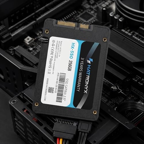 Image of HX-550 256GB 2.5 Inch SATA III Internal SSD with Micron 3D NAND | Up to 560MB /s Read & 518MB /s Write | High Speed SSD for Laptop Desktop Upgrade | 3+3 Year's Extended Warranty