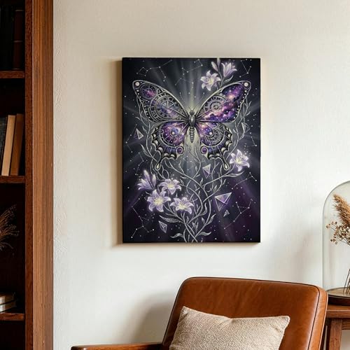Lienzo de mariposas para dar vida a paredes vacías, cuadro estético moderno de hogar 3