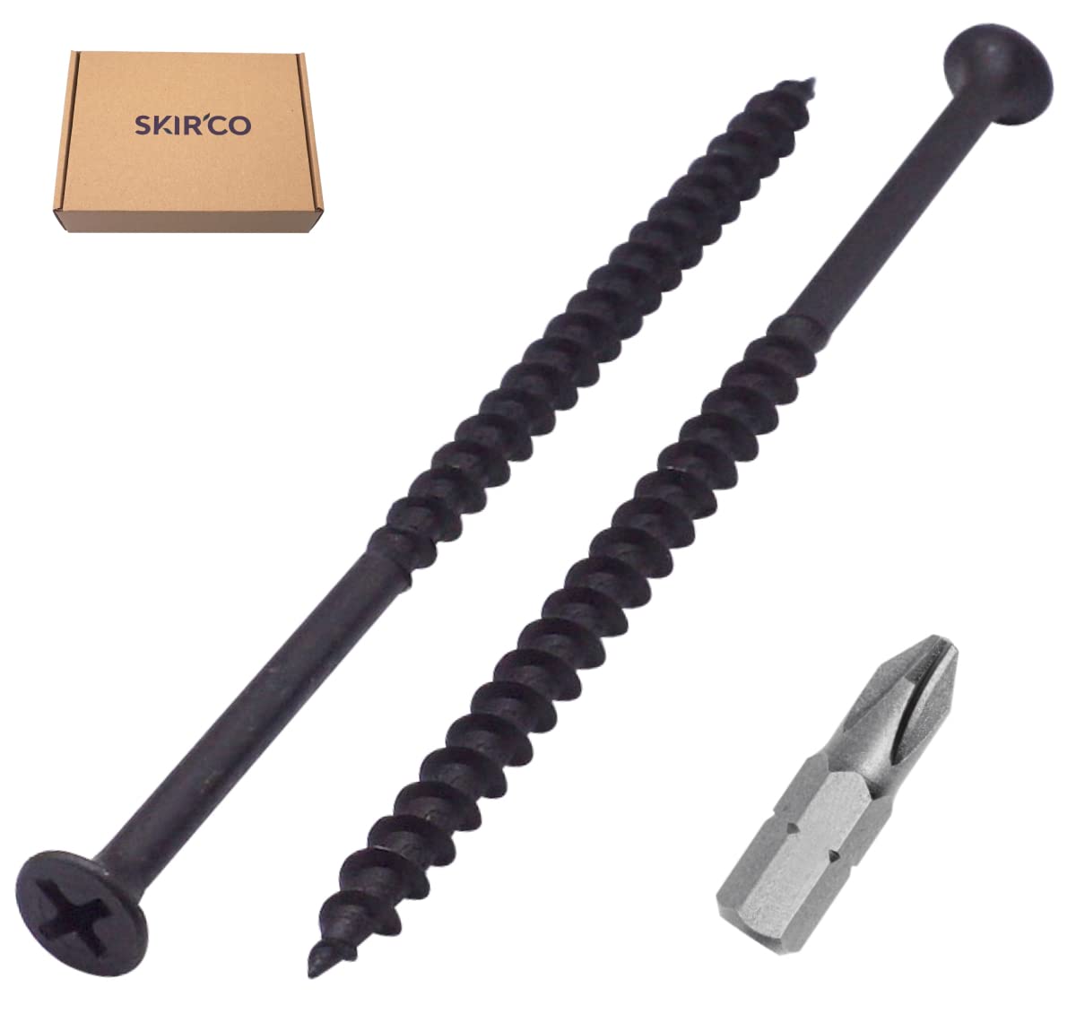 250 Viti Per Cartongesso SKIR'CO - Nero, 4.8x90 Mm, Testa Phillips Bugle, Per Legno, Con Punta Cacciavite Inclusa - Foto 9