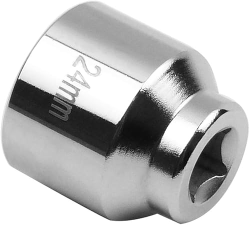 Miniatura 3 de Enchufe de 6 puntos de 0.945 in, llave de filtro de aceite de perfil bajo, herramienta de extracción de filtro de aceite de 38 pulgadas para