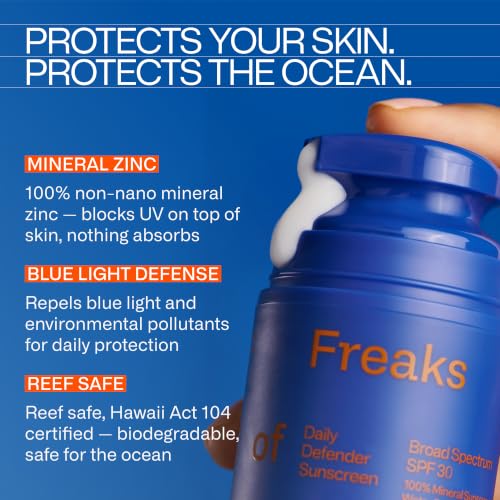 Image of Freaks of Nature Daily Defender SPF 30, Reef-Safe, 1.7 oz, Pack of 2