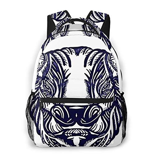 OMQFEW Mochilas Portatil 14 Pulgadas  Resistente Al Agua Casual  Multifuncional De Gran