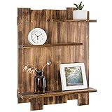 MyGift Wall-Mounted Burnt Wood...