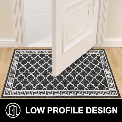 Pauwer Indoor Doormat for Entryway 36"x59" Non-Slip Absorbent Resist Dirt Entrance Mat, Washable Front Door Mat Welcome Mat Low-Profile Inside Floor Mat for Entry Kitchen Laundry Room, Black by Pauwer - Image 5