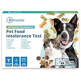 5Strands Pet Food Intolerance Test, at Home Sensitivity Test for Dogs & Cats, 825 Items Tested, Hair Analysis, Accurate for All Ages & Breeds, Pet Gut Health, Results in 4 Days