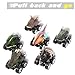 Nunkitoy Dinosaur Cars,6 Pack Pull Back Dinosaur Vehicle Set,Mini Pull Back Animal Car Toy for Toddlers Boys Girls,Animal Vehicles for Kids Party Favors