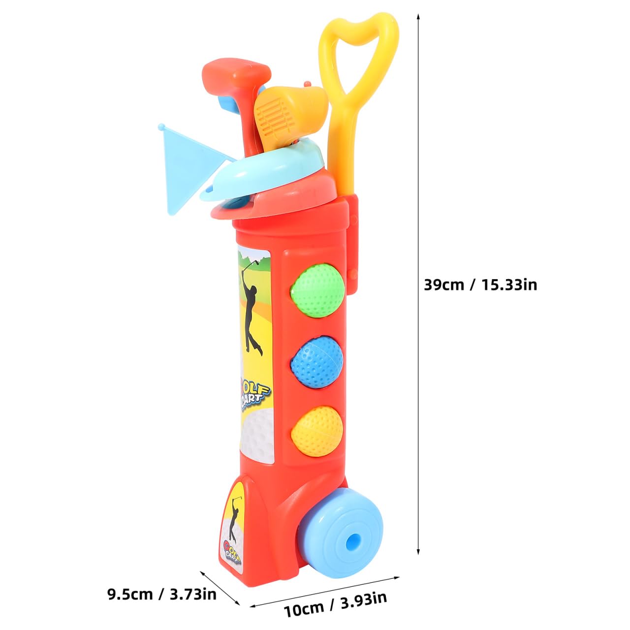 HEMOTON Ensemble de jeu de golf pour tout-petits - Jouet de sport - Pour l'intérieur et l'extérieur - Pour garçons et filles de 2, 3, 4, 5 ans