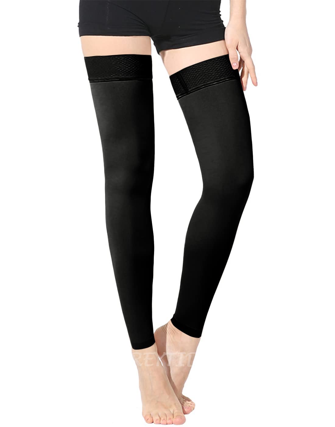 REYTID Medical Thigh High Compression Stockings 20-30 mmHg Support Thigh High Compression Socks Women Men with Silicone Dot