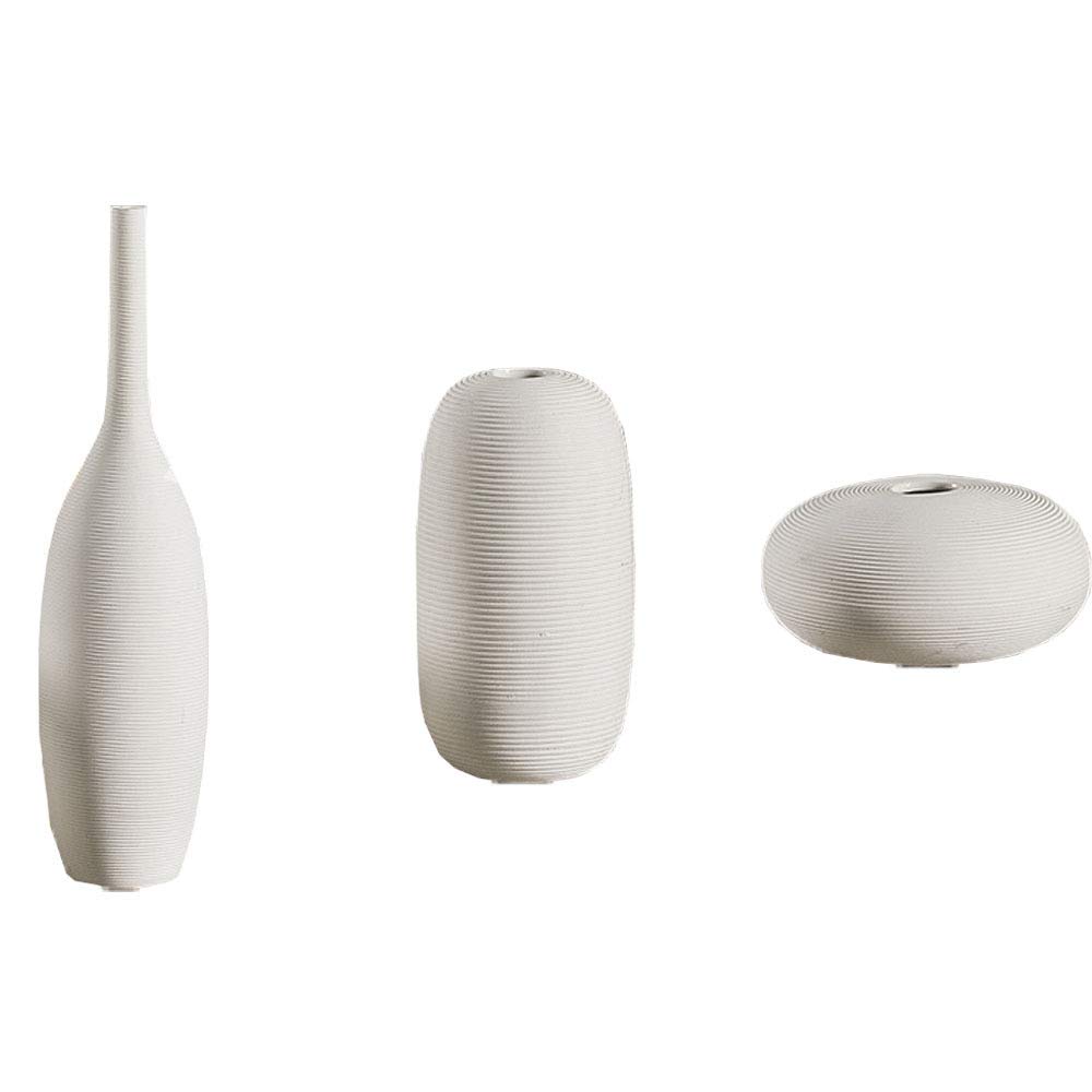 Vases à fleurs en céramique REYG artisanat élégant pour décoration épurée set de 3