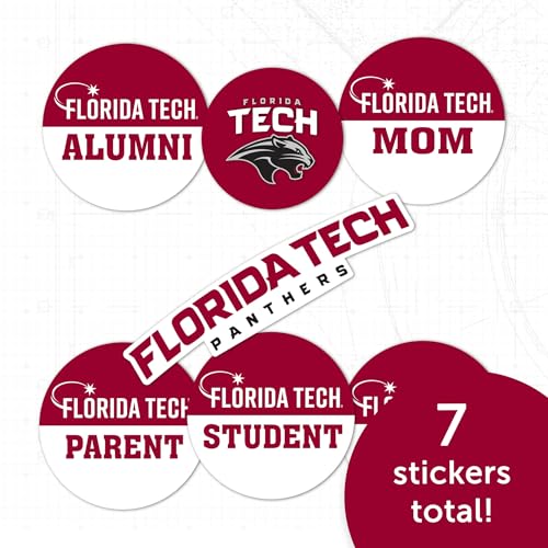 Autocollant Panthers Florida Tech vinyle anti-bulle durable pour auto - 5
