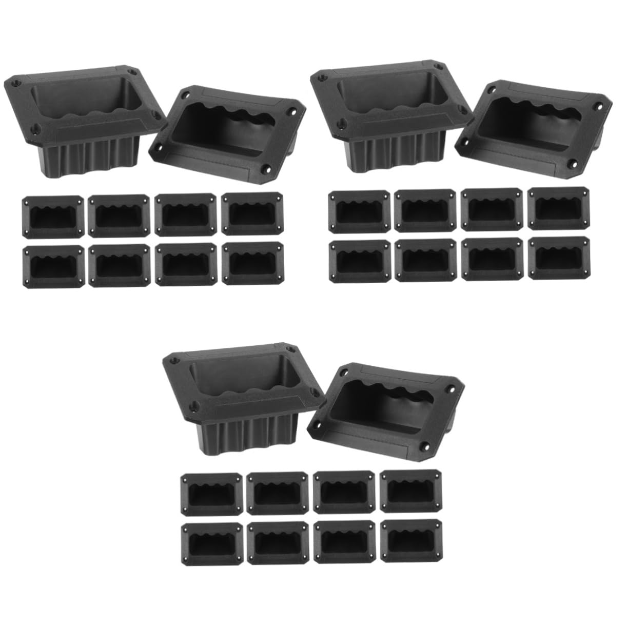 Mipcase 30pcs Speaker Cabinet Handle Replacement Plastic Grasp for Stage Audio Comfortable Grip Accessory Fits All Speaker Types Easy Installation