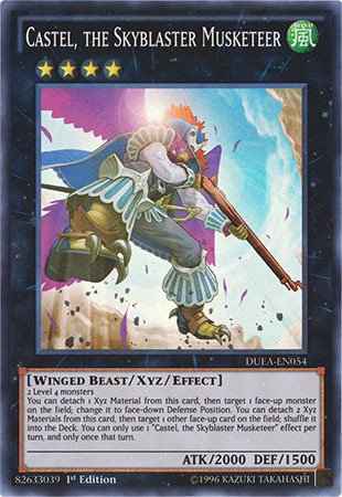 YU-GI-OH! - Castel, The Skyblaster Musketeer (DUEA-EN054) - Duelist Alliance - 1st Edition - Super Rare