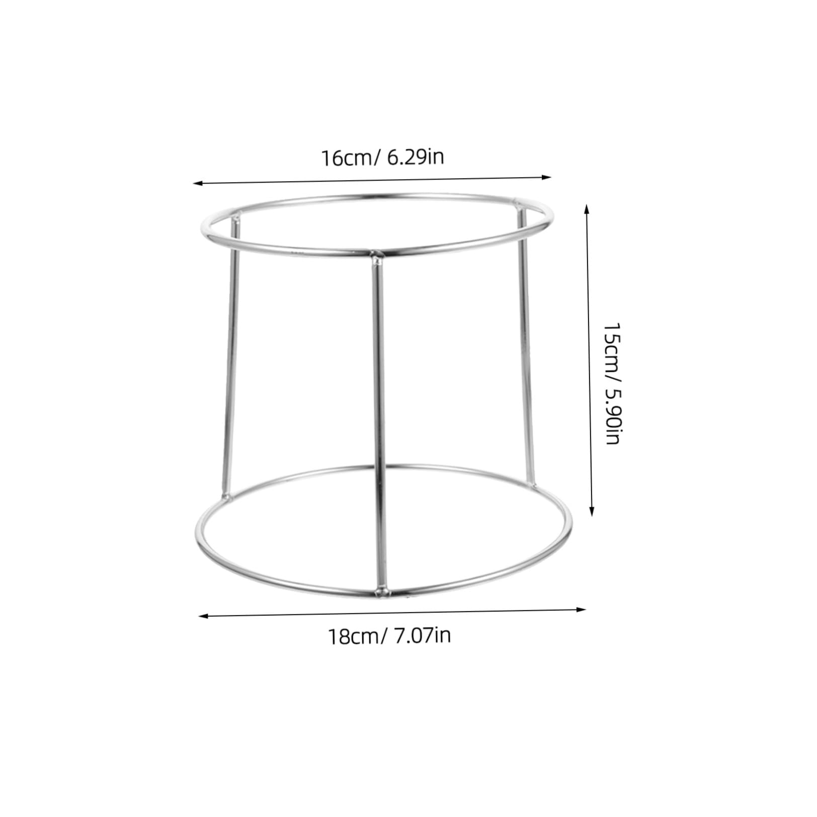 Support à Assiettes Double Couche en Acier Inoxydable 2pcs, Porte-Assiette Pratique pour Buffet Cuisine et Plateau Fruits de Mer, Robuste et Solide