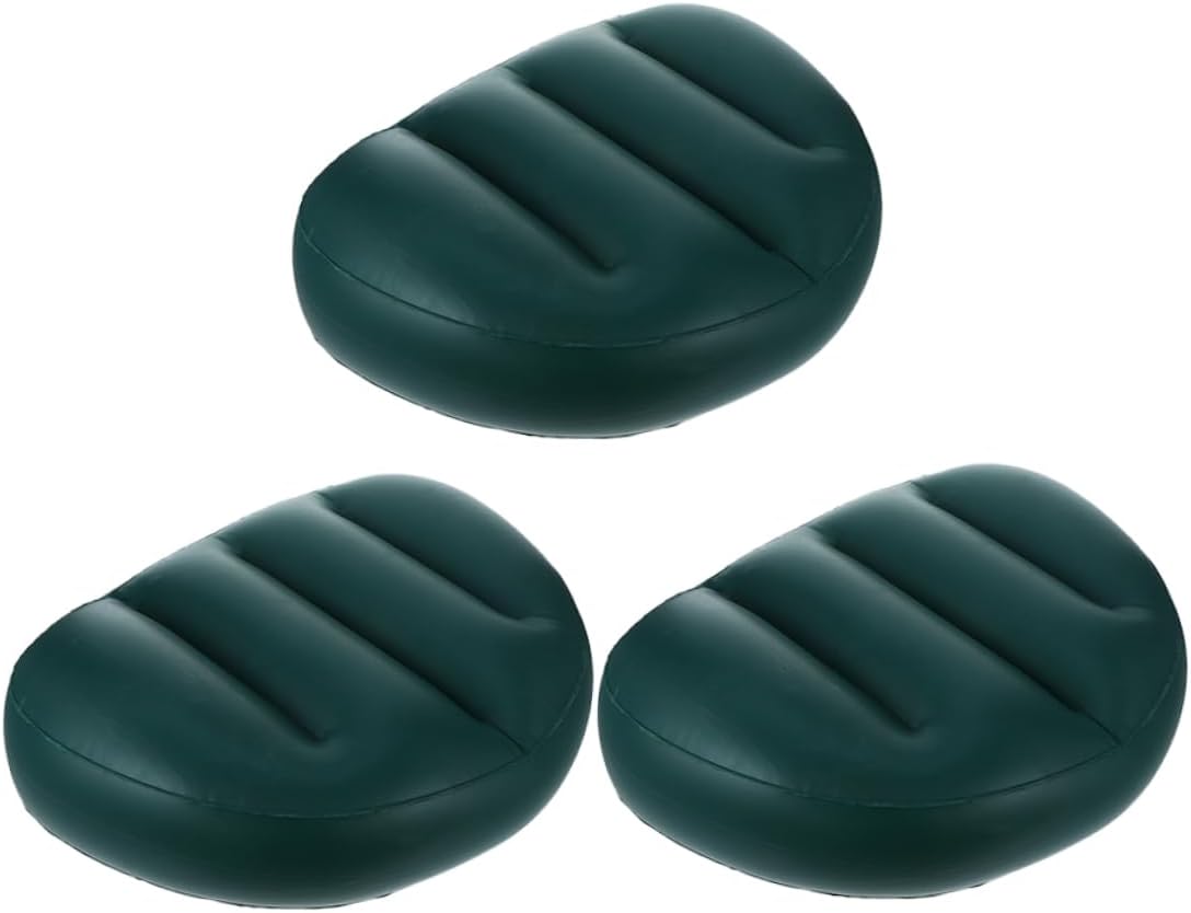 KICHOUSE Thick PVC Inflatable Boat Seat Cushion Backrest Portable Foldable Kayak Cushion for Fishing and Outdoor Use Breathable High Resilience Pad