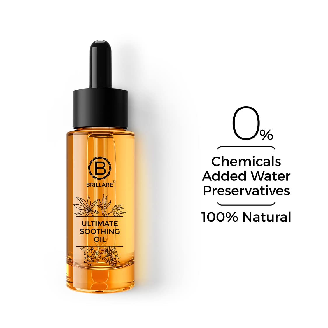 BRILLARE Ultimate Soothing Oil, Complete Natural Body Oil With Rosemary (30 ML), Zero Chemicals