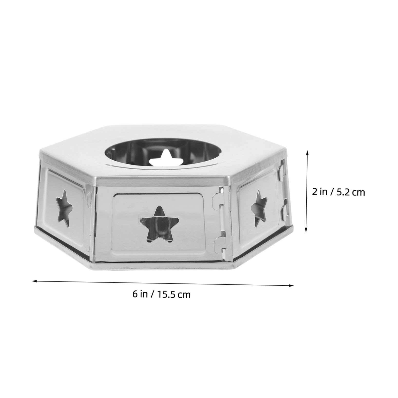 Base Scaldateiera in Acciaio Inox, Struttura Cava Portatile, 1 Pezzo
